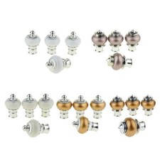 4pcs Decorative Elegant Design Window Curtain Rod Ends Drapery Rail Pole Heads