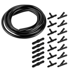 2m Rubber Windscreen Wiper Washer Jet Kit Tube Pipe Hose with 18Pcs Connectors