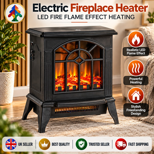 Electric fireplace heater - heater, led