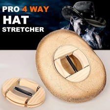 4 Way Adjustable Wooden Hat Stretcher & Shape Maintainer for Fedora & Caps