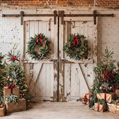 Kate 8x8ft christmas barn door - barn,