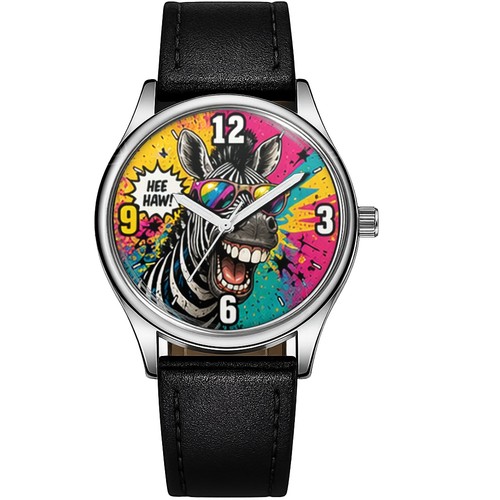 Funny pop animal art - pop, zebra