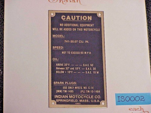 Indian ww2 motorcycle caution - indian,