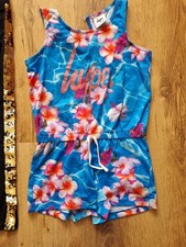 Girls Hype playsuit, Denim dungarees, Leggings etc Clothing Bundle 9-10 Years