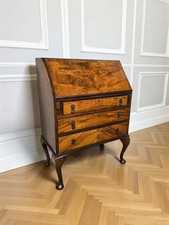 An Antique Style Walnut Bureau Desk ~Delivery Available~