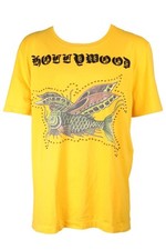 GUCCI YELLOW MEN'S COTTON T-SHIRT XXLARGE