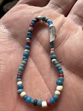 Indian Arrowhead 2.1/2” Strand Of Historic Beads Found In Randolph Co. ILL. Q800