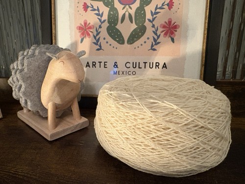 100g ecru white - 100%, lambswool