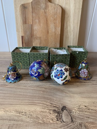 Set vintage cloisonné - set,
