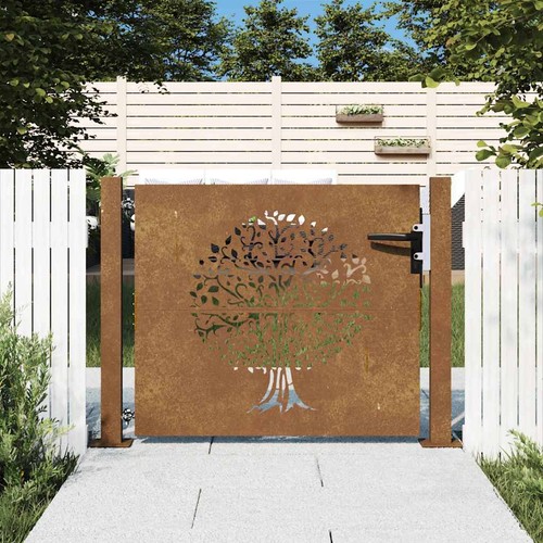Garden gate corten - corten, steel