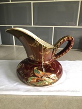 Crown Devon Fieldings Rouge Lustre Jug. Pheasant And Floral Design. A552