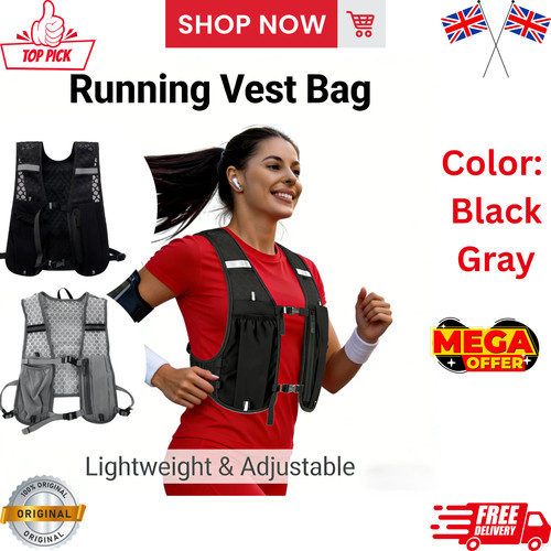 Reflective running vest - reflective,