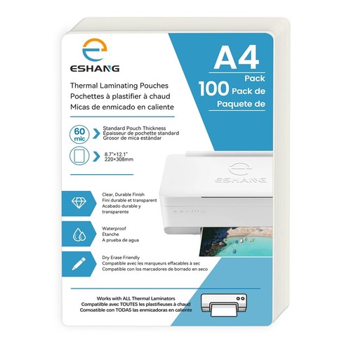 100 laminating pouches - x, a4