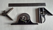 Moore and Wright Vintage combination square set in great condition.