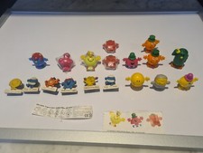 Vintage Mr Men Figures 6 Window Suckers And 12 Miniature Figures Some New