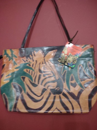 Genuine leather 90s zebra - genuine,