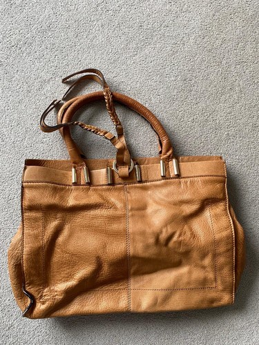 Brown leather river island bag - river,