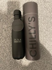 Chilly's 500ml Monochrome Edition Vacuum Flask -Has Been Company Branded-See Pic