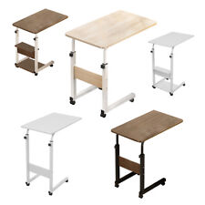 Over Bed Table Tray Adjustable Height Mobility Aid Chair Computer PC Desk Laptop