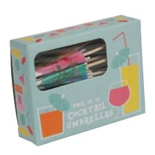 24 x COCKTAIL PARASOLS cocktail umbrellas Boxed NEW