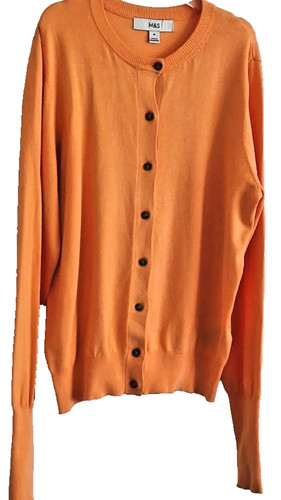 Cardigan orange cotton - orange,
