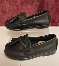 TNY Black Leather Loafers Toddler loafers Size UK 8-EUR 25 excellent condition