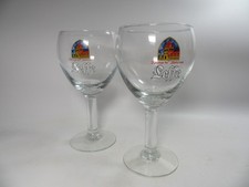 Leffe Belgian Beer Stemmed Goblet Glasses,  Set of 2 .