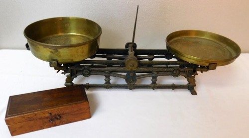 Antique cast iron balance - cast,