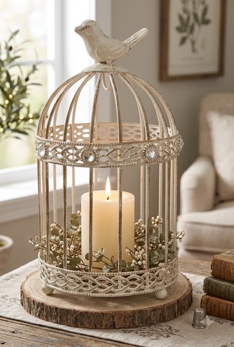 Vintage shabby chic - shabby, white