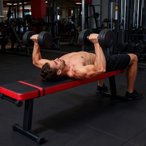 Foldable flat weight - flat, bench