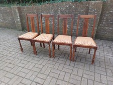 Set of Four Solid Oak Dining