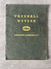 Original 1952 Vauxhall Wyvern Owner’s Handbook – E Model Maintenance Manual