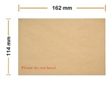 BROWN HARD BOARD BACK BACKED PLEASE DO NOT BEND ENVELOPES MANILLA, A3,A4,A5,A6