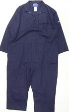 Flametex Mens Blue Cotton Carpenter Trousers Size XL L28 in Regular Snap - Full 