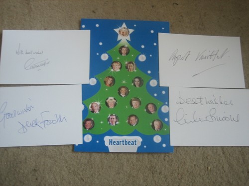 Heartbeat christmas card - heartbeat,