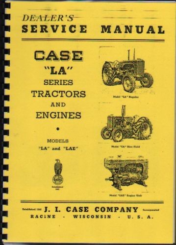 Case tractor dealer s - "la", dealer's