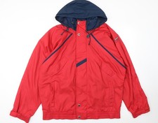 Tenson Men's Red Hooded Anorak