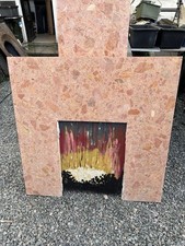 Preused Fireplace Back Panel