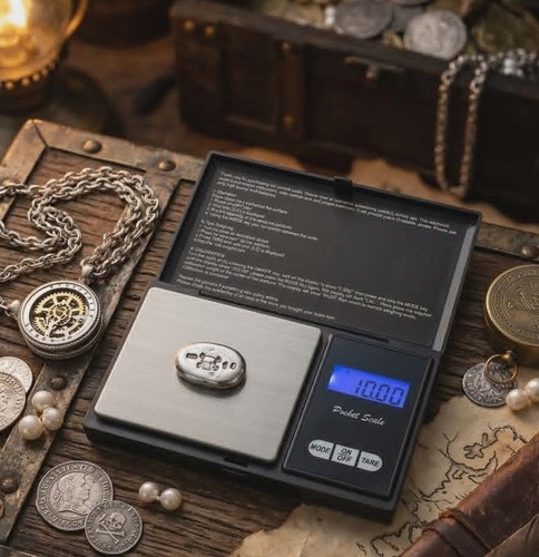 Solid silver pirate bar 10g - bar, -10g