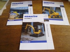 KOMATSU TRACTOR DIGGER EXCAVATOR  BROCHURES X 6