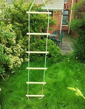New wooden rope ladder - wooden, swing