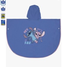 Disney Stitch Kids Rain Poncho