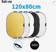 Selens 5-in-1 80x120cm Oval Reflector with Handle for Photography Photo Studio