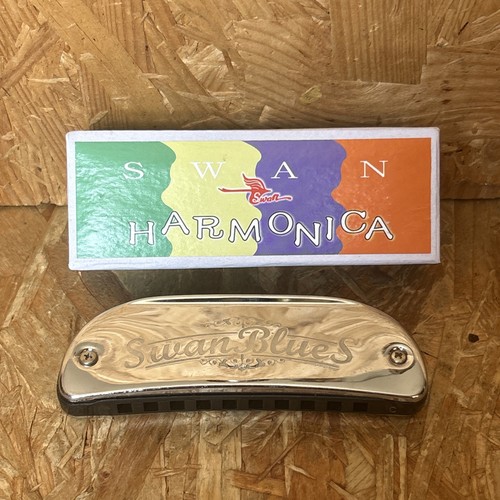 Swan blue key harmonica - key, c