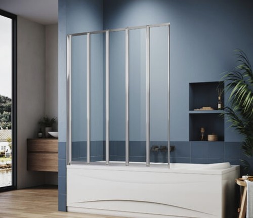Bath shower screen chrome - bath,