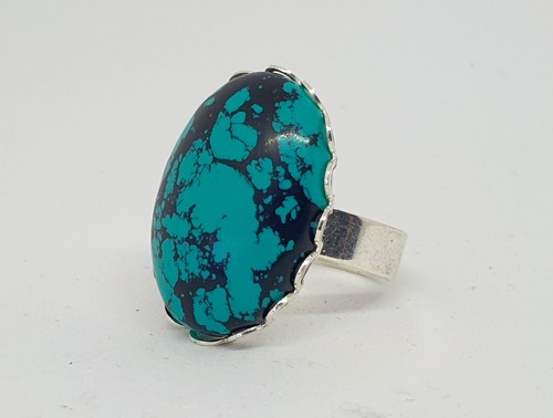 Large oval semi precious - large,