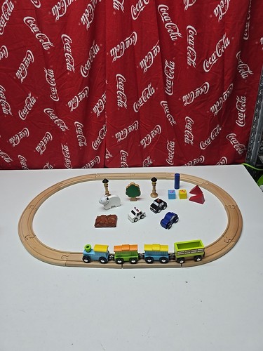 Wooden train set bundle - set,