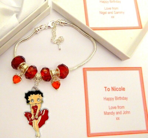 Betty boop charm bracelet - bracelet, with