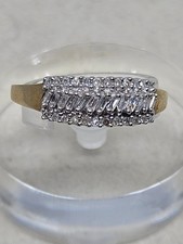 9kt Gold Diamond Ring Size U½