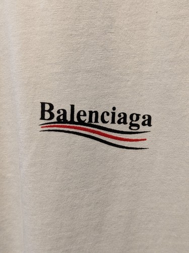 White balenciaga political - balenciaga,
